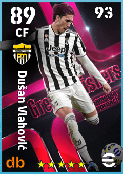 Dušan Vlahović — CF, OVR 89, MAX 93