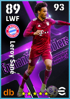 Leroy Sané eFootball player card