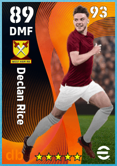 Declan Rice eFootball player card