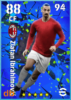 Zlatan Ibrahimović — CF, OVR 88, MAX 94