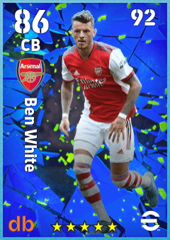 Ben White — CB, OVR 86, MAX 92