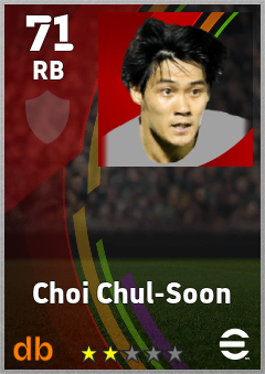 Choi Chul-Soon — RB, OVR 71, MAX 71