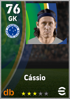 Cássio — GK, OVR 76, MAX 76