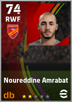 Noureddine Amrabat — RWF, OVR 74, MAX 74