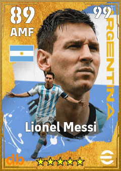 Lionel Messi eFootball player card