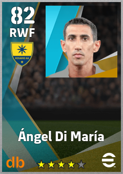 Ángel Di María — RWF, OVR 82, MAX 88