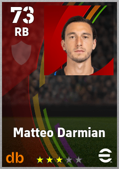 Matteo Darmian eFootball player card