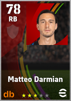 Matteo Darmian eFootball player card