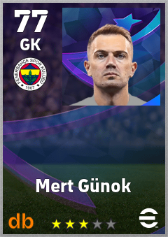 Mert Günok — GK, OVR 77, MAX 86