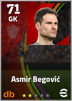 Asmir Begović eFootball player card