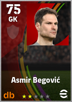 Asmir Begović — GK, OVR 75, MAX 75