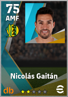 Nicolás Gaitán — AMF, OVR 75, MAX 75