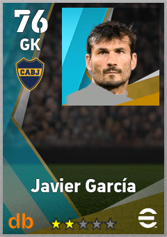 Javier García — GK, OVR 76, MAX 76