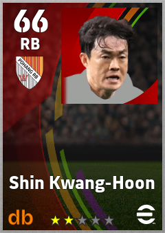 Shin Kwang-Hoon — RB, OVR 66, MAX 66