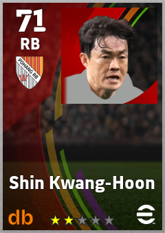 Shin Kwang-Hoon — RB, OVR 71, MAX 71