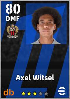 Axel Witsel — DMF, OVR 80, MAX 80