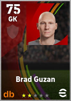 Brad Guzan — GK, OVR 75, MAX 75
