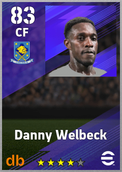 Danny Welbeck — CF, OVR 83, MAX 91
