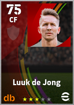 Luuk de Jong eFootball player card