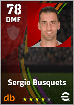 Sergio Busquets eFootball player card