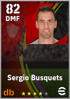 Sergio Busquets eFootball player card