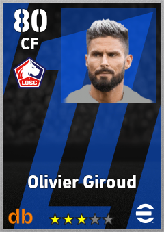 Olivier Giroud — CF, OVR 80, MAX 88