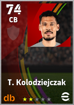 T. Kolodziejczak — CB, OVR 74, MAX 74