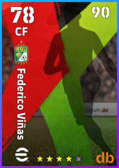 Federico Viñas — CF, OVR 78, MAX 90