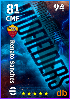 Renato Sanches — CMF, OVR 81, MAX 94
