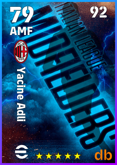 Yacine Adli — AMF, OVR 79, MAX 92