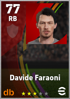 Davide Faraoni — RB, OVR 77, MAX 77