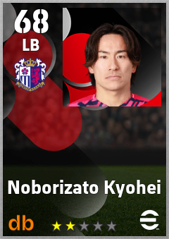 Noborizato Kyohei — LB, OVR 68, MAX 68