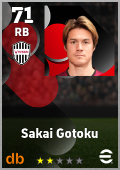 Sakai Gotoku eFootball player card