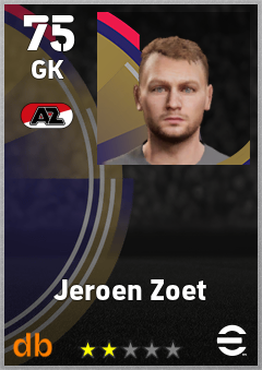 Jeroen Zoet eFootball player card