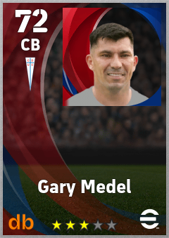 Gary Medel — CB, OVR 72, MAX 72