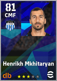 Henrikh Mkhitaryan — CMF, OVR 81, MAX 89