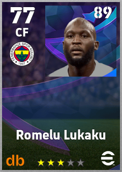 Romelu Lukaku eFootball player card