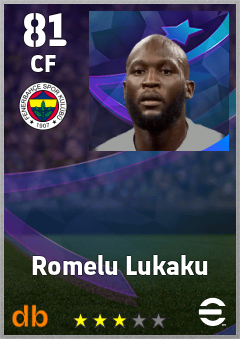 Romelu Lukaku — CF, OVR 81, MAX 89