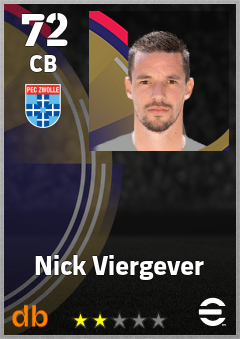 Nick Viergever — CB, OVR 72, MAX 72