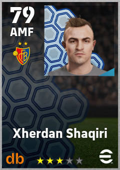 Xherdan Shaqiri — AMF, OVR 79, MAX 79