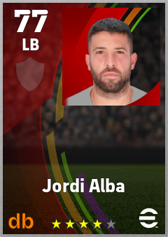 Jordi Alba eFootball player card