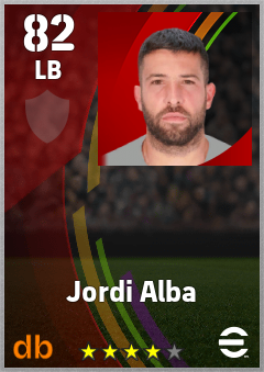 Jordi Alba eFootball player card