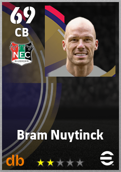 Bram Nuytinck — CB, OVR 69, MAX 69