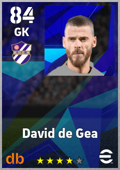 David de Gea — GK, OVR 84, MAX 84
