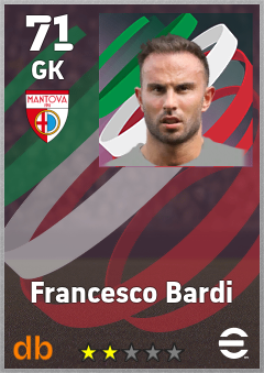 Francesco Bardi — GK, OVR 71, MAX 71