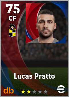 Lucas Pratto — CF, OVR 75, MAX 75