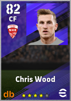 Chris Wood — CF, OVR 82, MAX 91