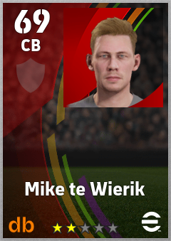 Mike te Wierik eFootball player card