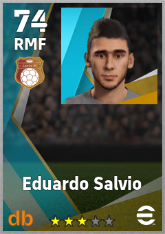 Eduardo Salvio — RMF, OVR 74, MAX 74