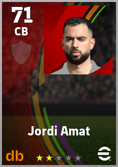 Jordi Amat eFootball player card
